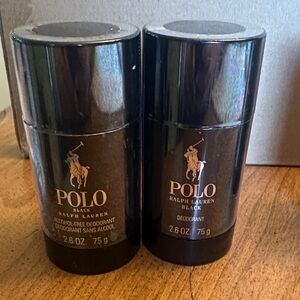 Polo by Ralph Lauren Black Men’s Deodorant Sticks - Black and Gold Logo